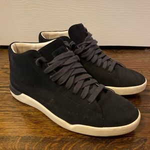 Hugo Boss Hi Top Navy Suede Sneakers
